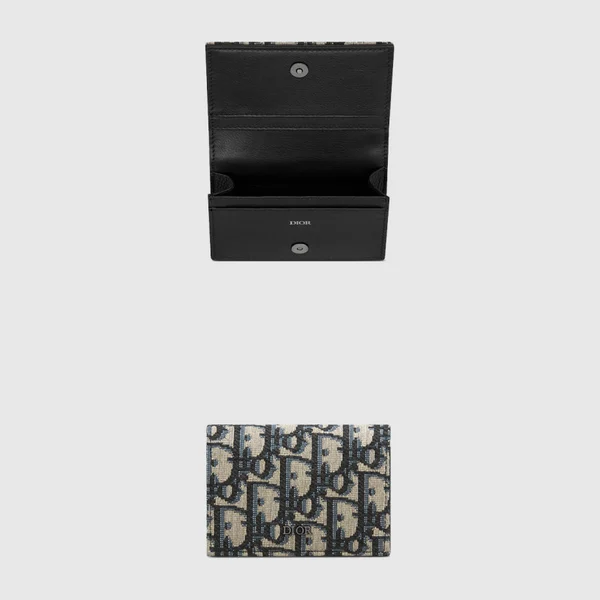 디올 오블리크 새들 카드지갑 가품 미러급 레플리카 - 허시백 지갑